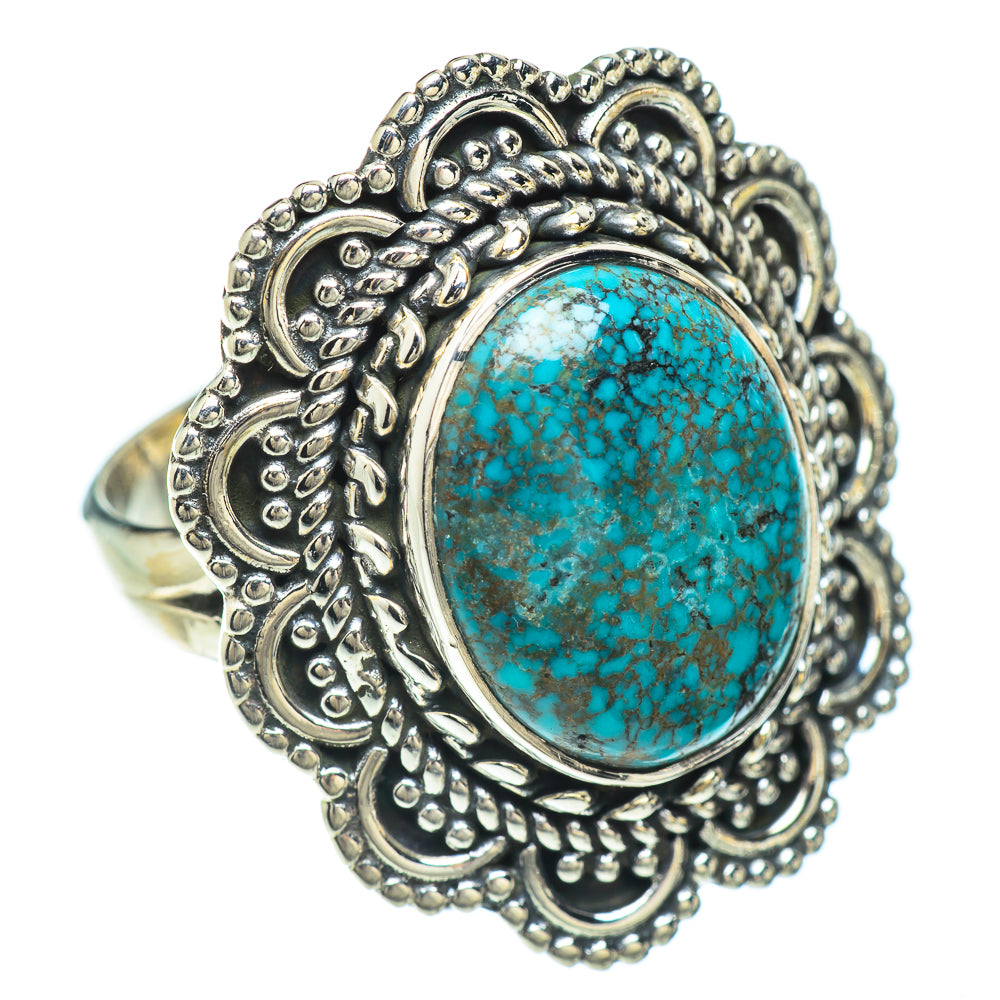 Tibetan Turquoise Rings handcrafted by Ana Silver Co - RING56525