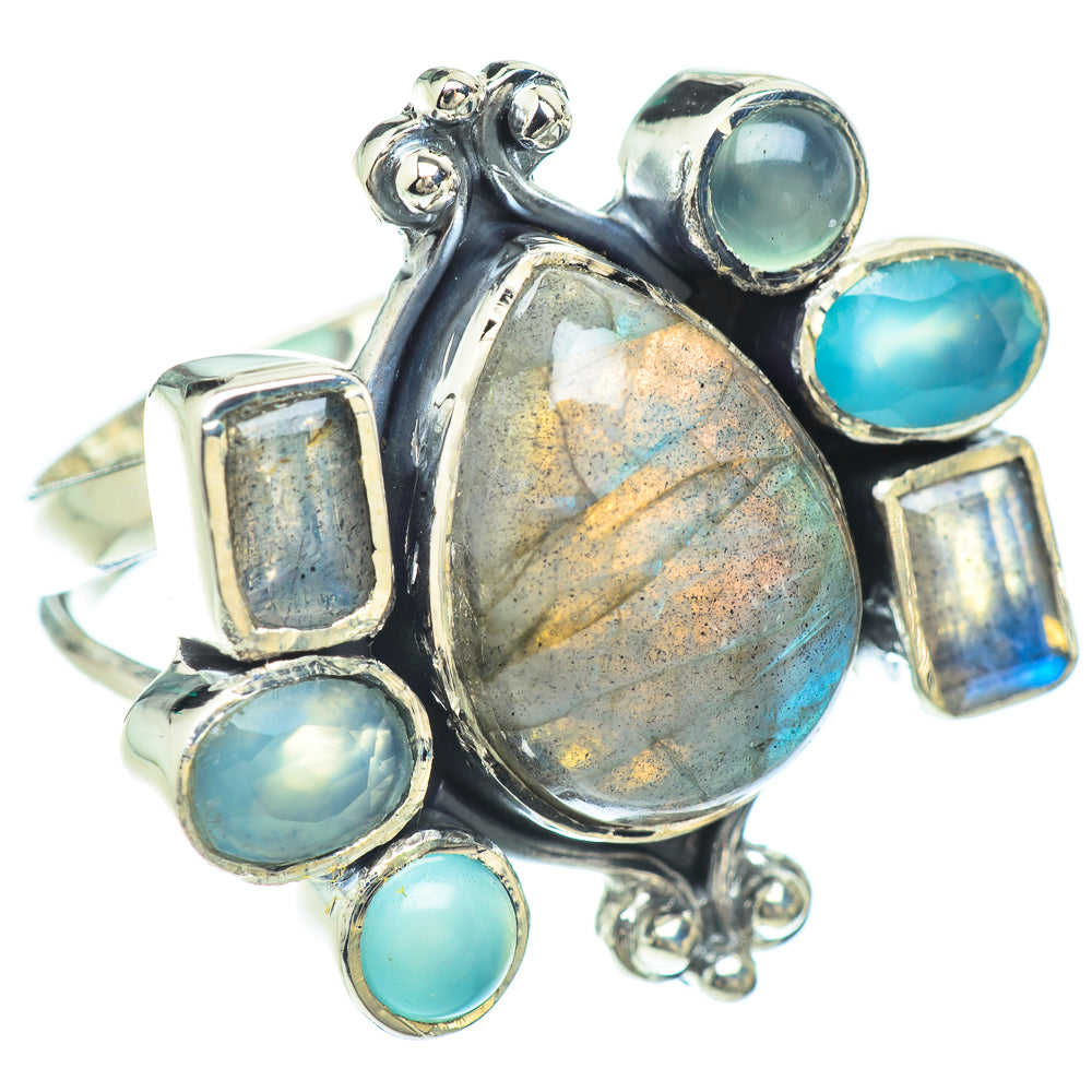 Labradorite Rings handcrafted by Ana Silver Co - RING56526