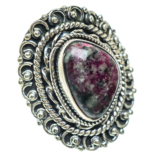 Russian Eudialyte Rings handcrafted by Ana Silver Co - RING56537