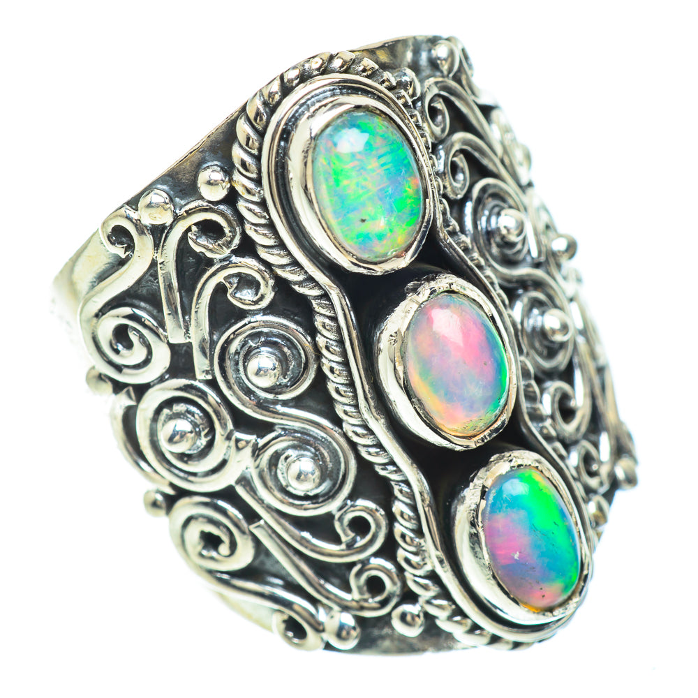 Ethiopian Opal Rings handcrafted by Ana Silver Co - RING56551