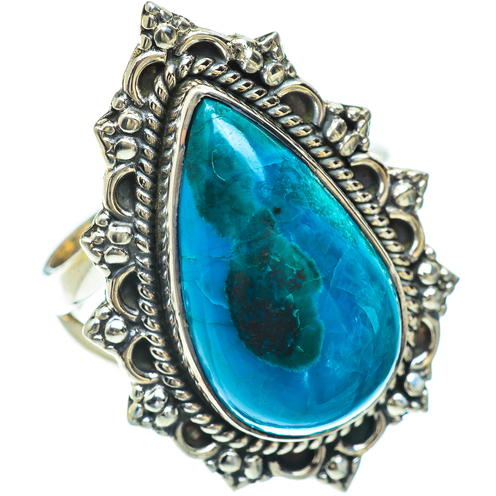 Chrysocolla Rings handcrafted by Ana Silver Co - RING56556