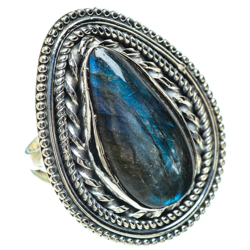 Labradorite Rings handcrafted by Ana Silver Co - RING56557