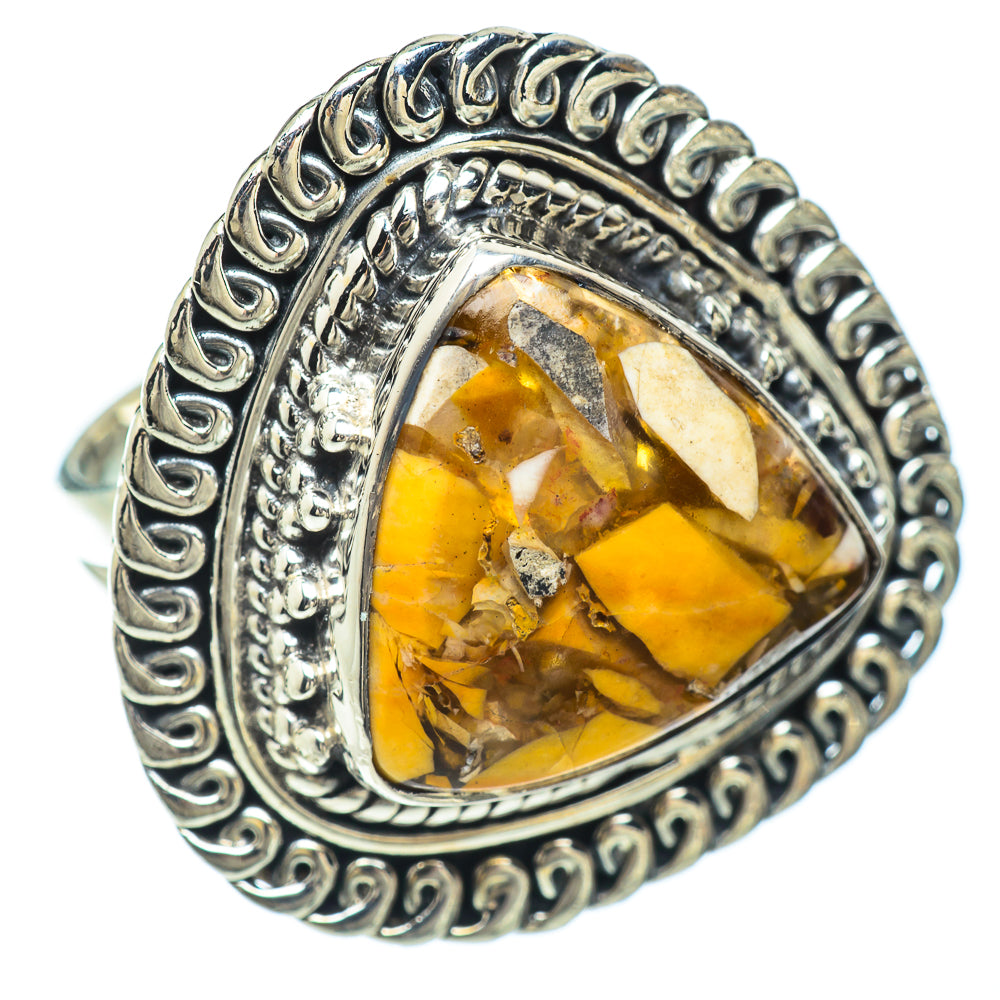Brecciated Mookaite Rings handcrafted by Ana Silver Co - RING56575