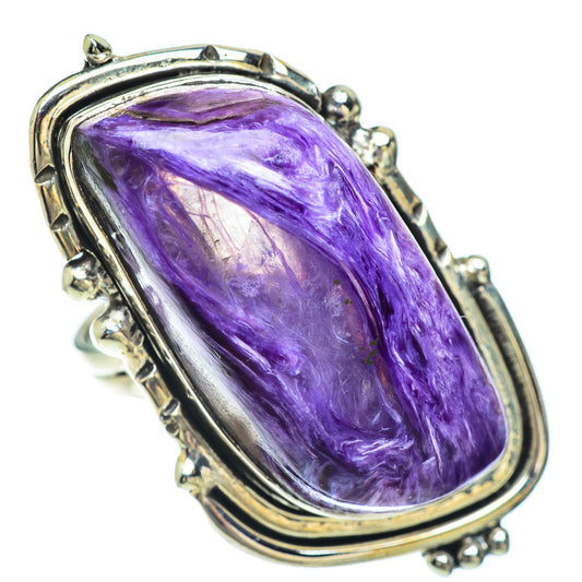 Charoite Rings handcrafted by Ana Silver Co - RING56581