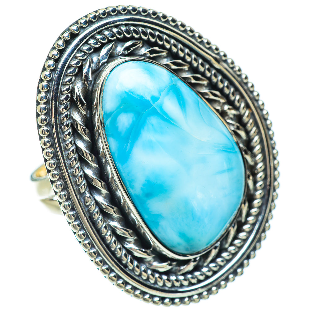 Larimar Rings handcrafted by Ana Silver Co - RING56594