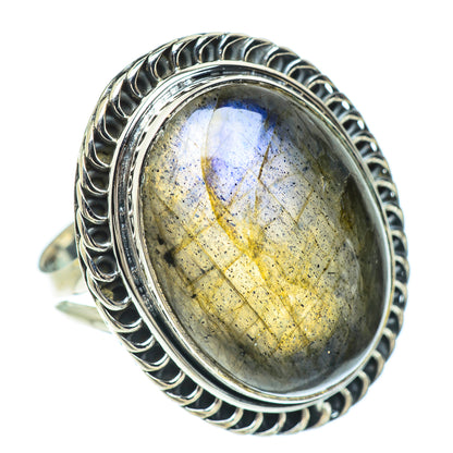 Labradorite Rings handcrafted by Ana Silver Co - RING56597