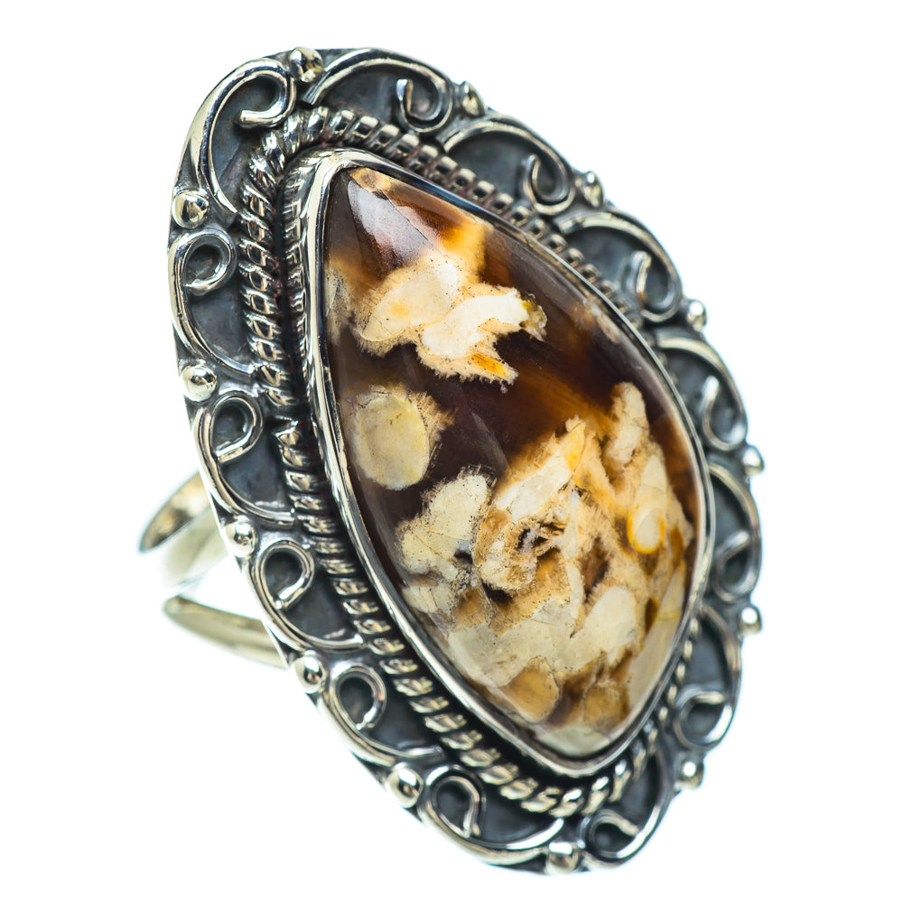 Peanut Wood Jasper Rings handcrafted by Ana Silver Co - RING56606