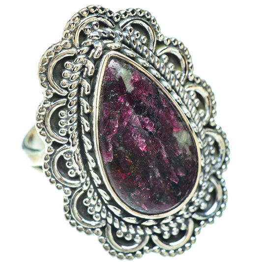 Russian Eudialyte Rings handcrafted by Ana Silver Co - RING56610