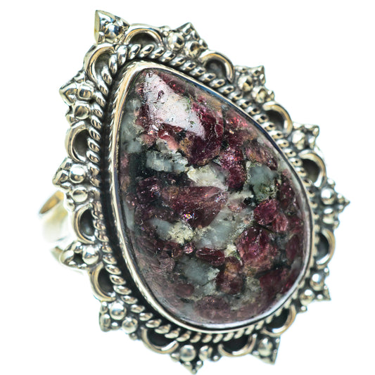 Russian Eudialyte Rings handcrafted by Ana Silver Co - RING56611