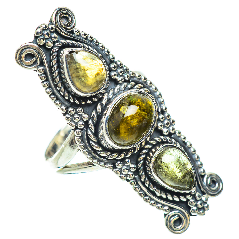 Green Olive Rings handcrafted by Ana Silver Co - RING56624