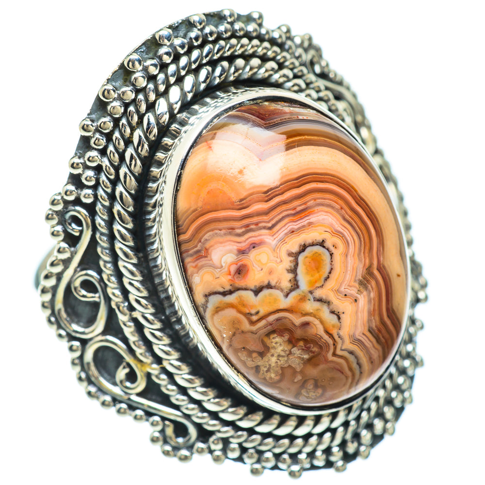 Botswana Agate Rings handcrafted by Ana Silver Co - RING56627