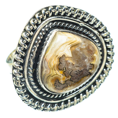 Laguna Lace Agate Rings handcrafted by Ana Silver Co - RING56629