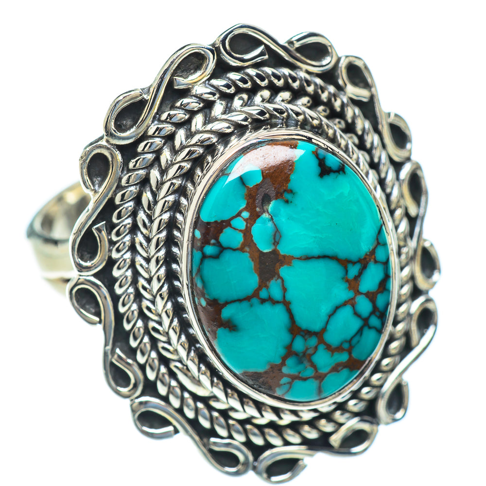 Tibetan Turquoise Rings handcrafted by Ana Silver Co - RING56640