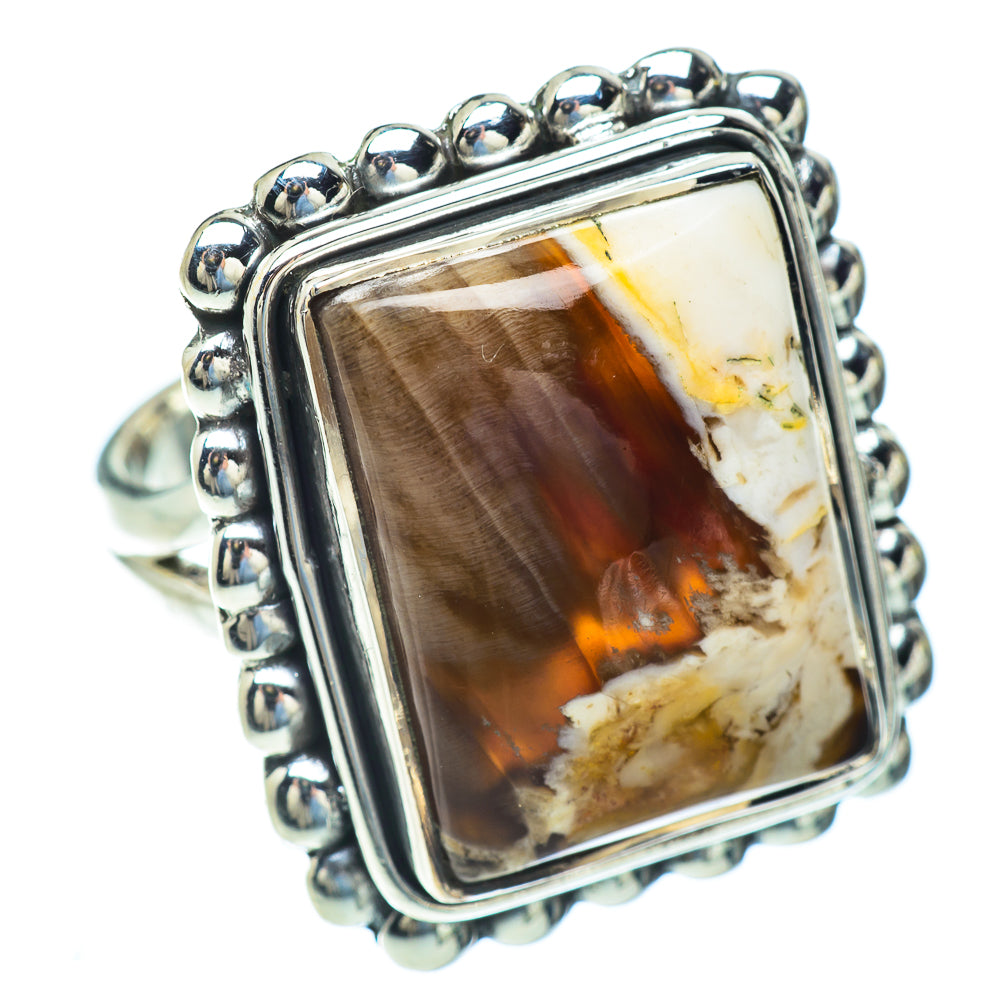 Peanut Wood Jasper Rings handcrafted by Ana Silver Co - RING56646