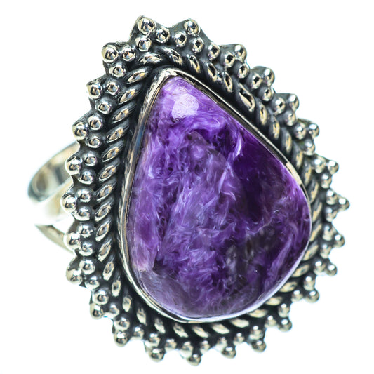 Charoite Rings handcrafted by Ana Silver Co - RING56656