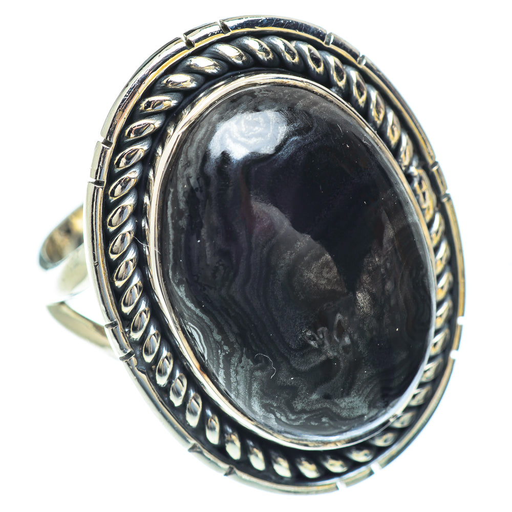 Psilomelane Rings handcrafted by Ana Silver Co - RING56658 - Photo 2