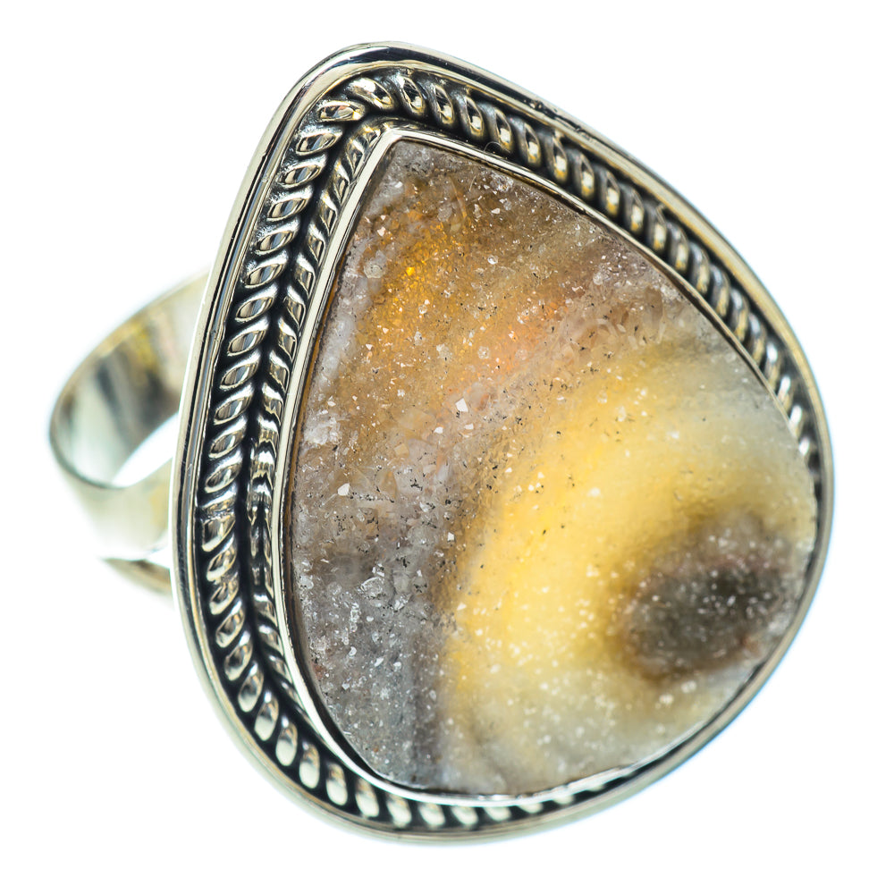 Desert Druzy Rings handcrafted by Ana Silver Co - RING56665