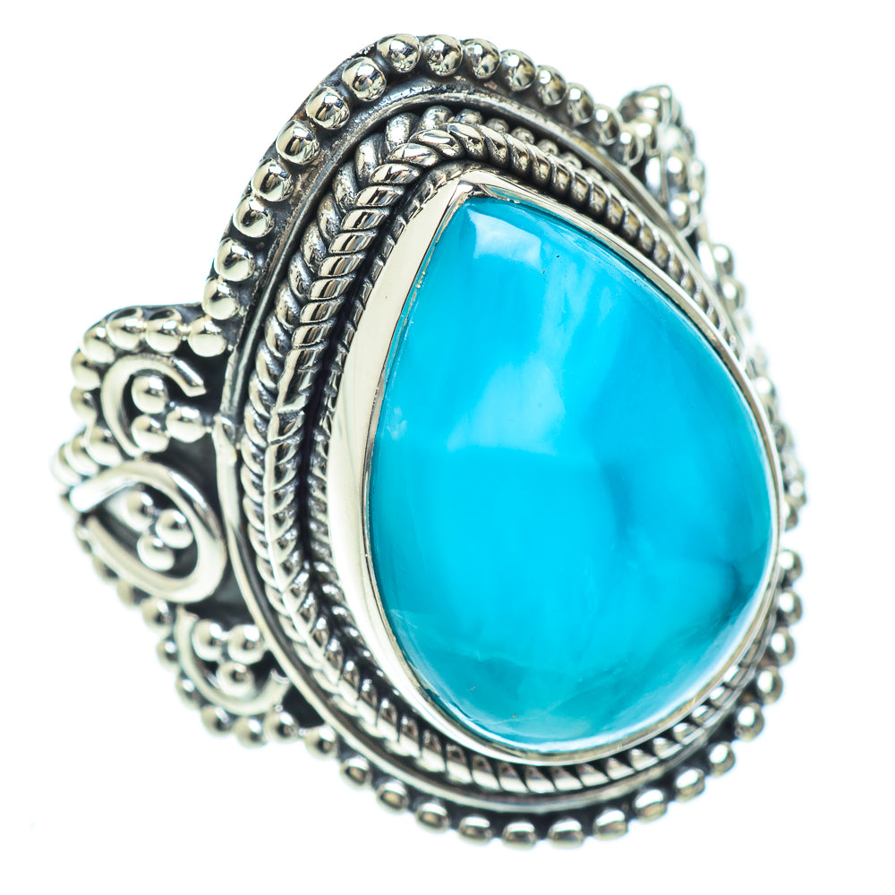 Larimar Rings handcrafted by Ana Silver Co - RING56670
