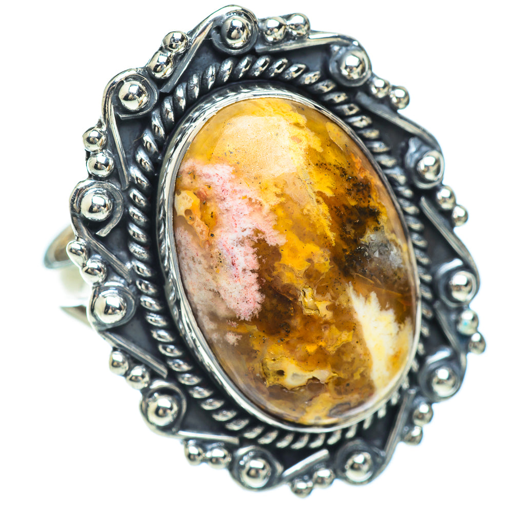 Plume Agate Rings handcrafted by Ana Silver Co - RING56683