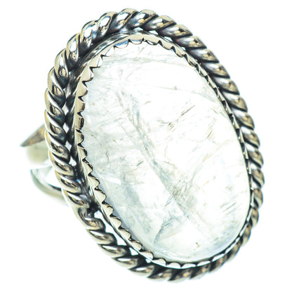 Rainbow Moonstone Rings handcrafted by Ana Silver Co - RING56698