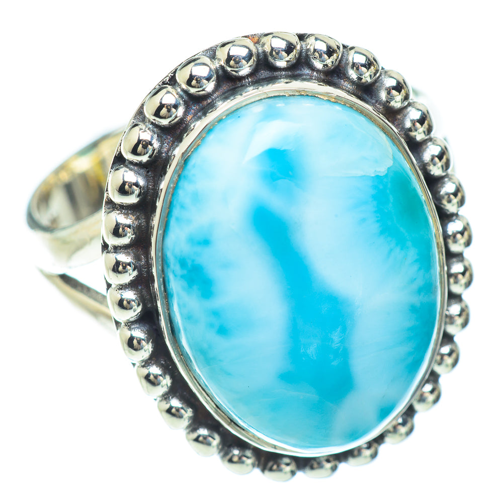 Larimar Rings handcrafted by Ana Silver Co - RING56705