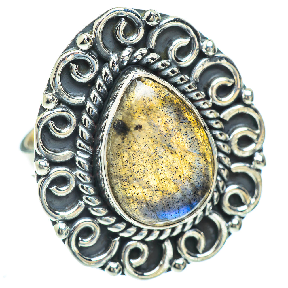 Labradorite Rings handcrafted by Ana Silver Co - RING56706