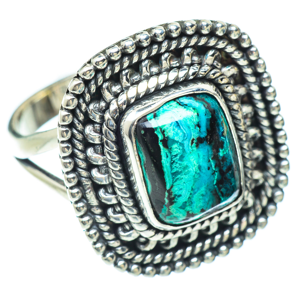 Chrysocolla Rings handcrafted by Ana Silver Co - RING56711