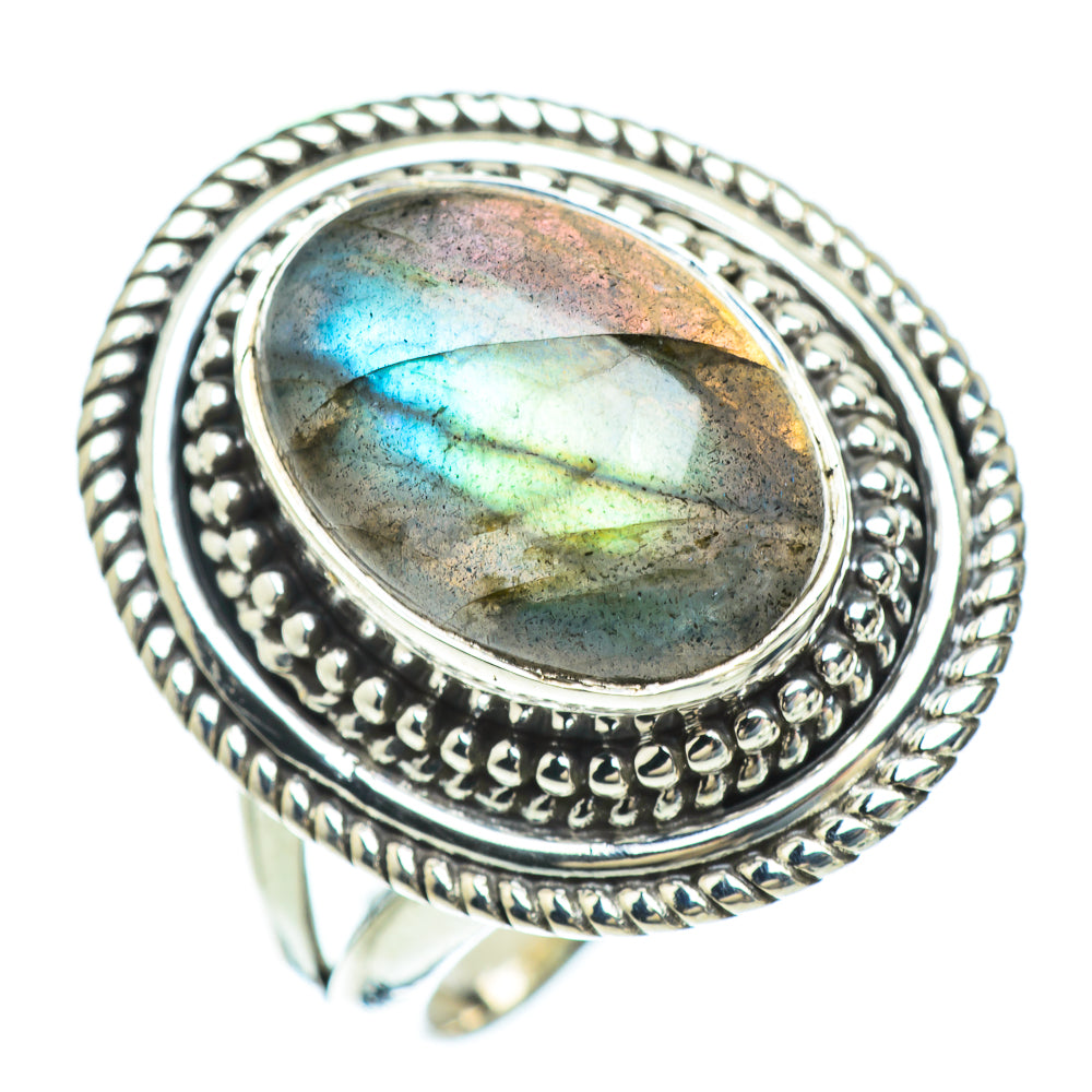 Labradorite Rings handcrafted by Ana Silver Co - RING56733