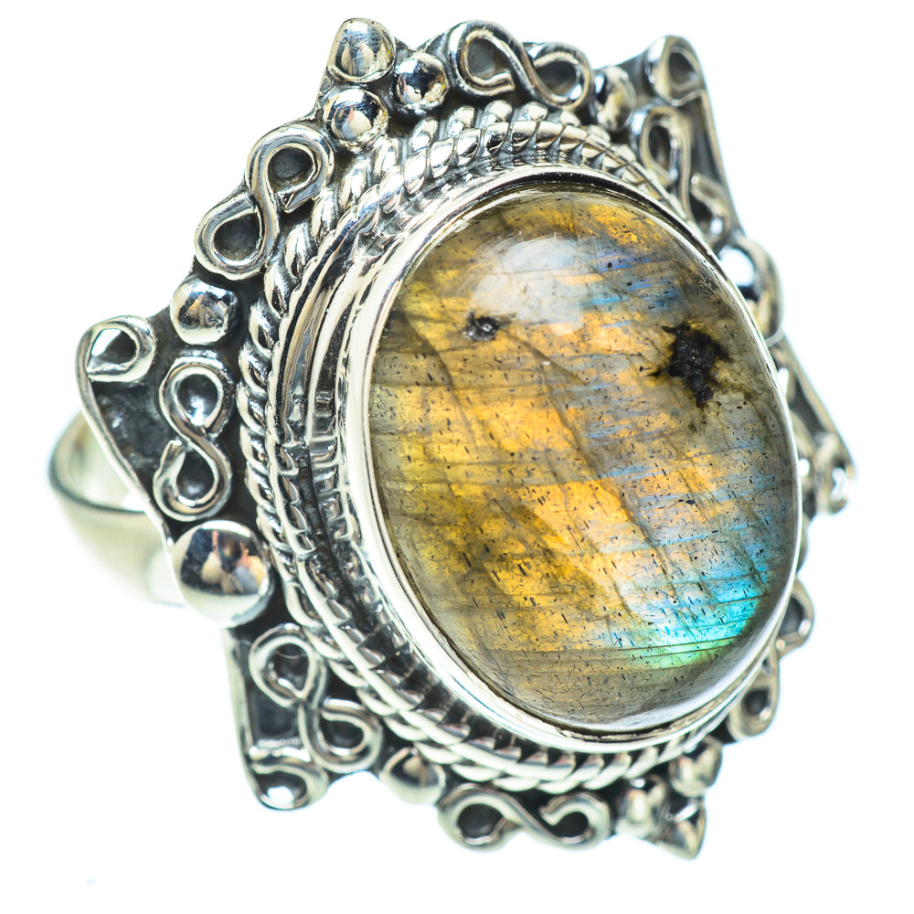 Labradorite Rings handcrafted by Ana Silver Co - RING56740