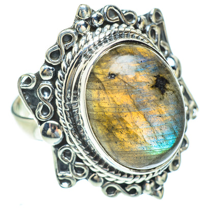 Labradorite Rings handcrafted by Ana Silver Co - RING56740