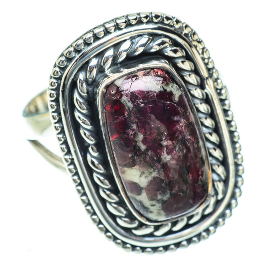 Russian Eudialyte Rings handcrafted by Ana Silver Co - RING56757