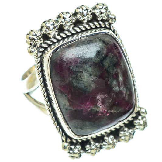 Russian Eudialyte Rings handcrafted by Ana Silver Co - RING56758