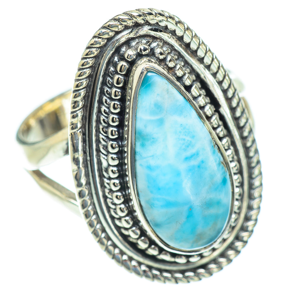 Larimar Rings handcrafted by Ana Silver Co - RING56768