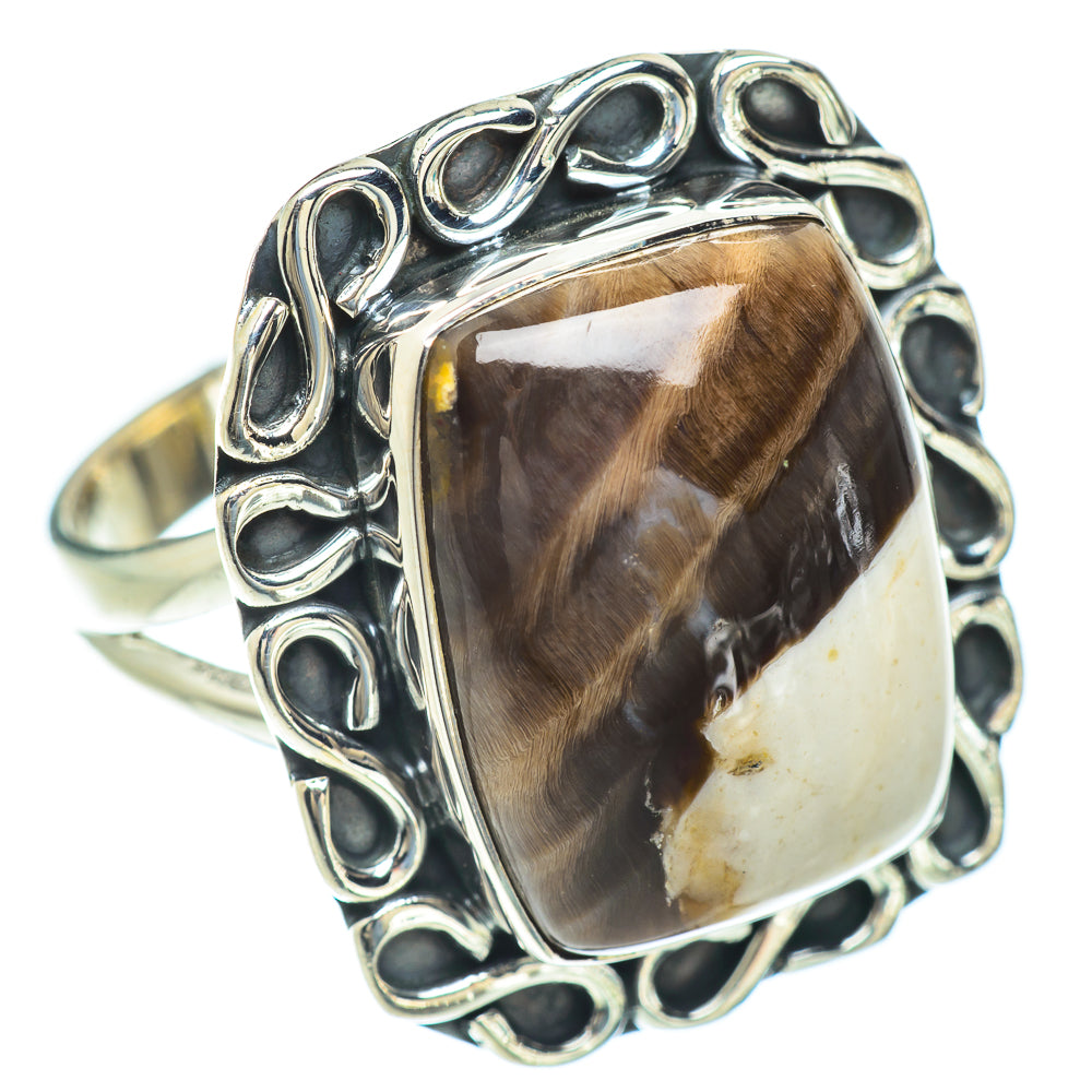 Peanut Wood Jasper Rings handcrafted by Ana Silver Co - RING56780 - Photo 2
