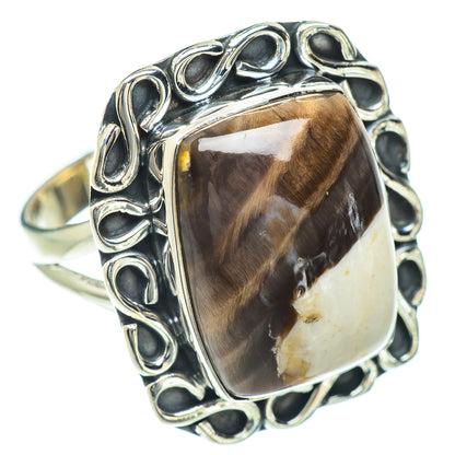 Peanut Wood Jasper Rings handcrafted by Ana Silver Co - RING56780 - Photo 2