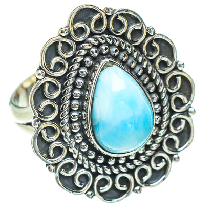 Larimar Rings handcrafted by Ana Silver Co - RING56794