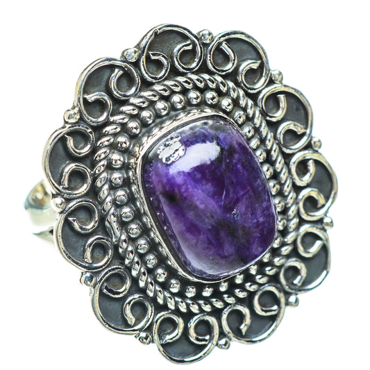 Charoite Rings handcrafted by Ana Silver Co - RING56812