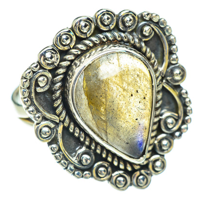 Labradorite Rings handcrafted by Ana Silver Co - RING56818