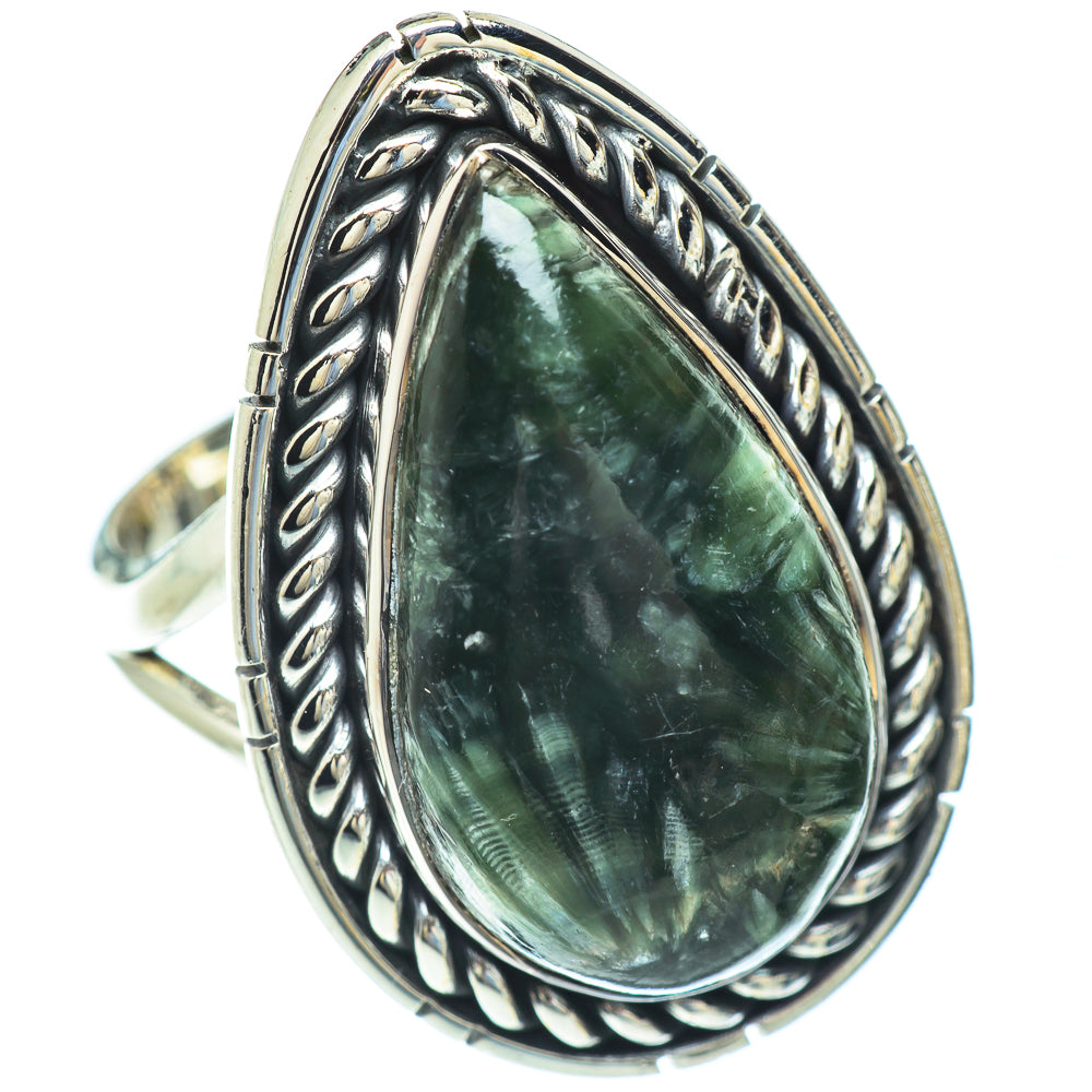 Seraphinite Rings handcrafted by Ana Silver Co - RING56827