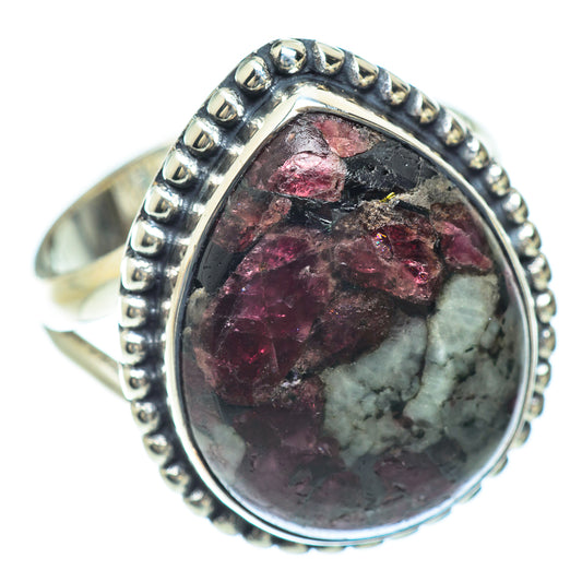 Russian Eudialyte Rings handcrafted by Ana Silver Co - RING56838