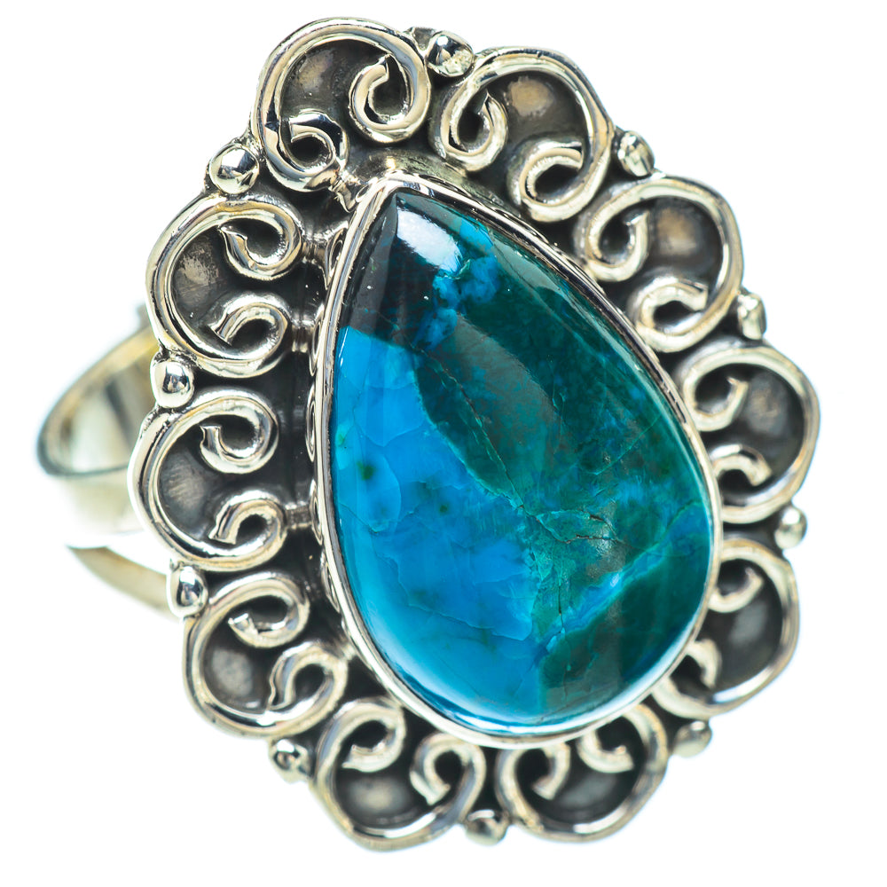 Chrysocolla Rings handcrafted by Ana Silver Co - RING56846