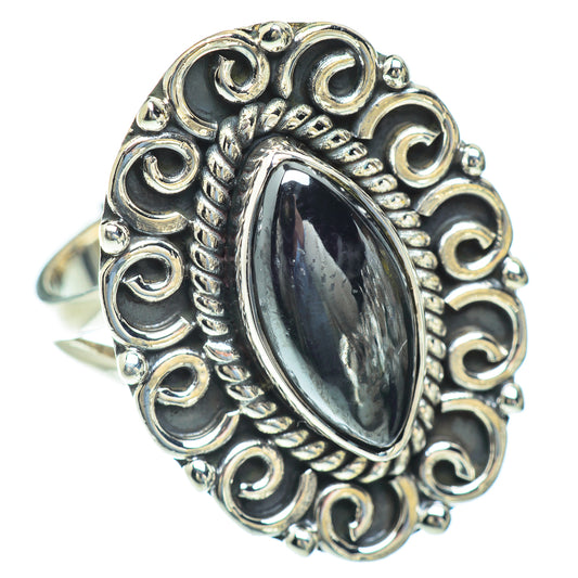 Hematite Rings handcrafted by Ana Silver Co - RING56849
