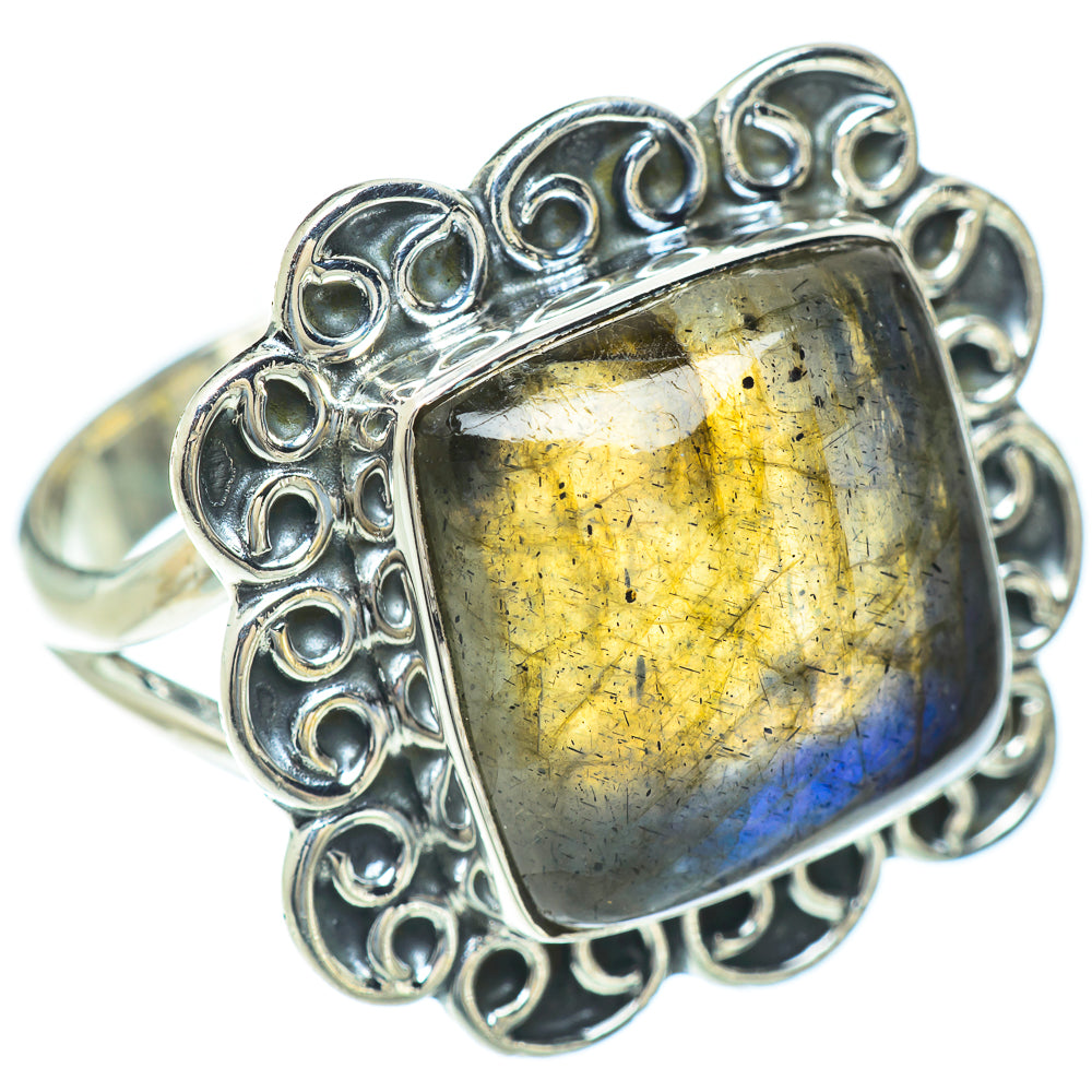 Labradorite Rings handcrafted by Ana Silver Co - RING56852