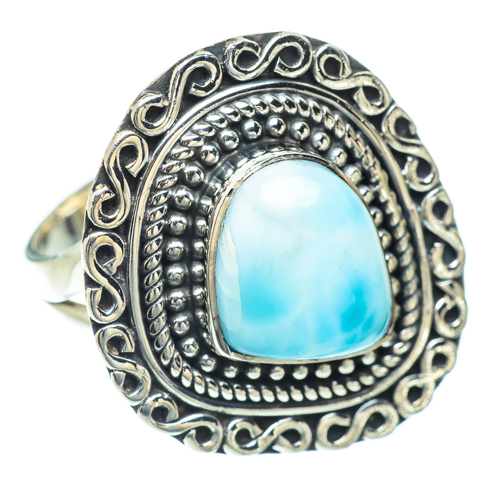 Larimar Rings handcrafted by Ana Silver Co - RING56854 - Photo 2