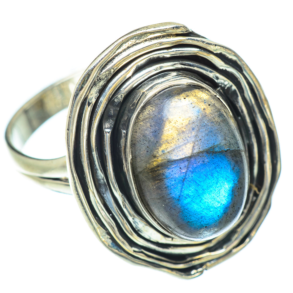 Labradorite Rings handcrafted by Ana Silver Co - RING56855