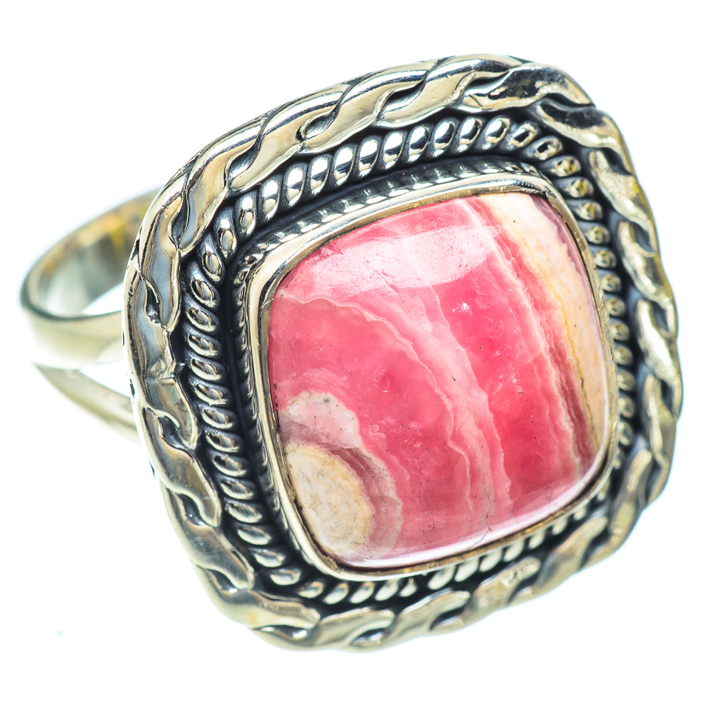 Rhodochrosite Rings handcrafted by Ana Silver Co - RING56867