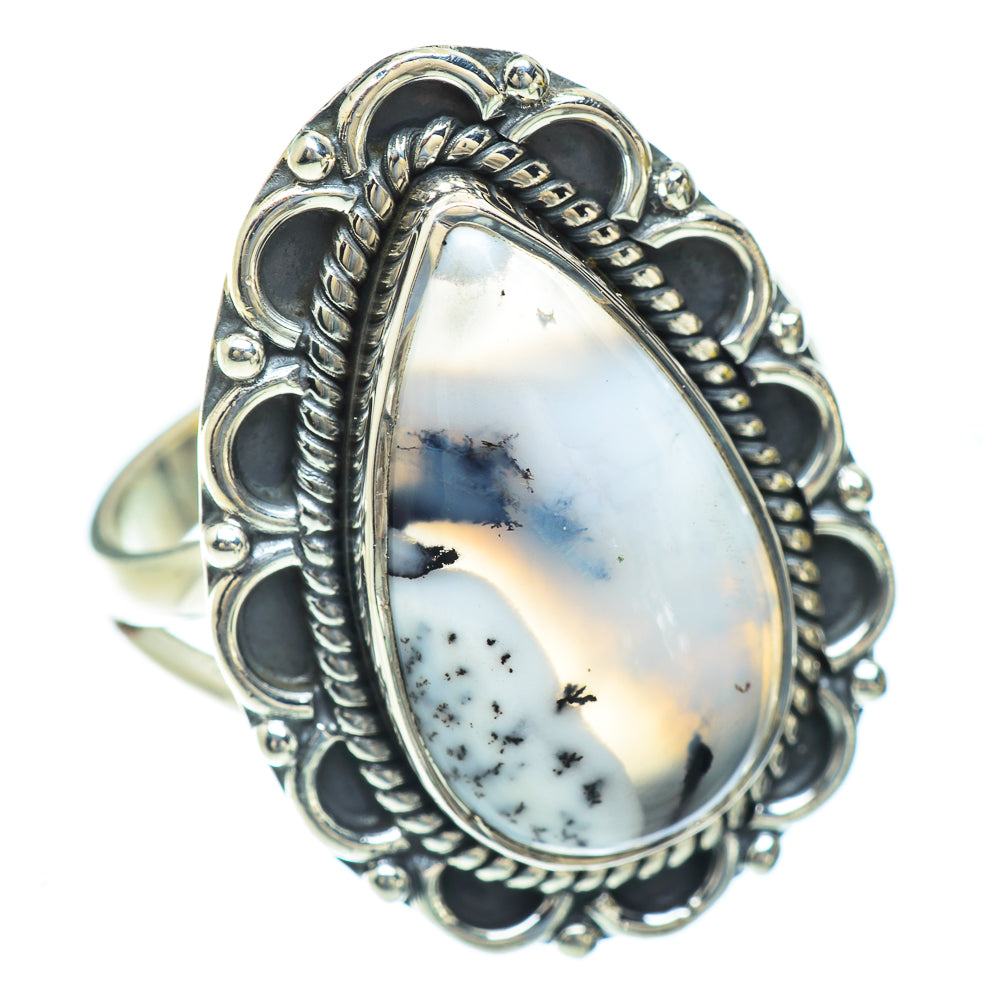 Dendritic Opal Rings handcrafted by Ana Silver Co - RING56873