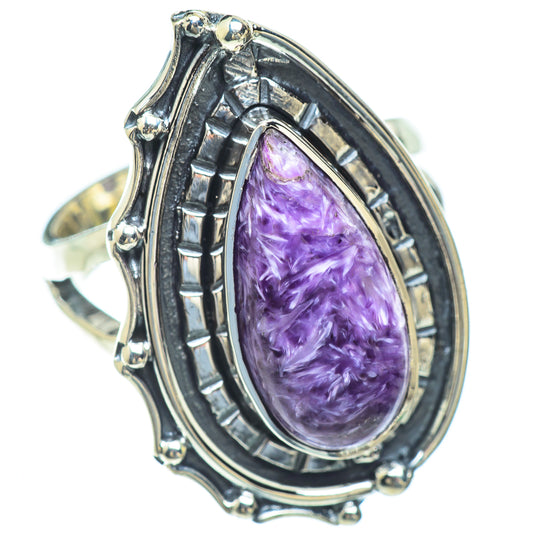 Charoite Rings handcrafted by Ana Silver Co - RING56887