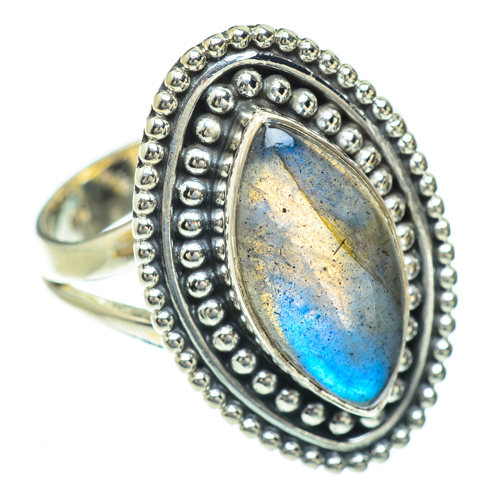 Labradorite Rings handcrafted by Ana Silver Co - RING56896