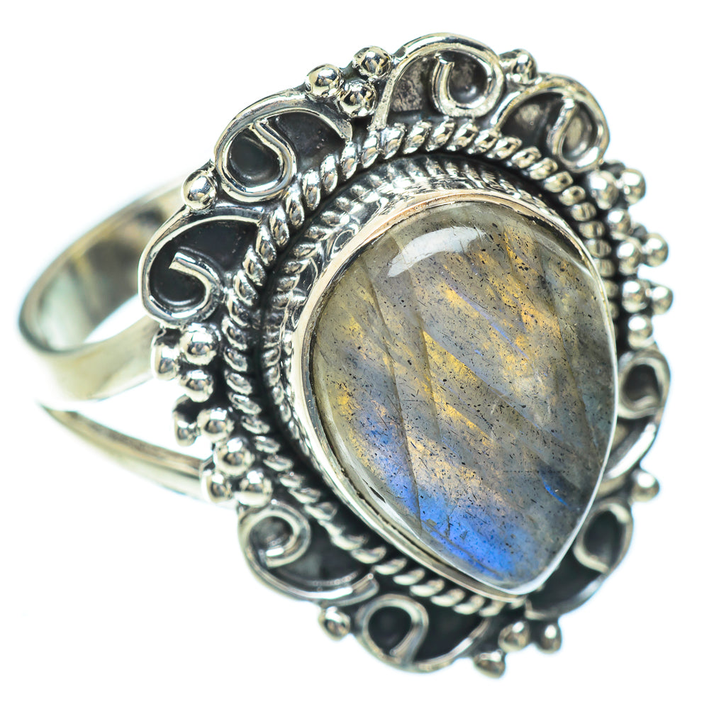Labradorite Rings handcrafted by Ana Silver Co - RING56898